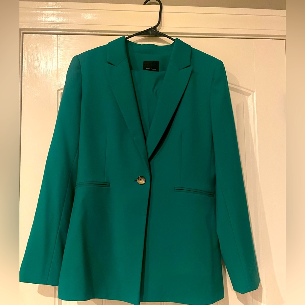 Alex Marie blazer with ankle length pants from Dillards. Size 6. Worn once.